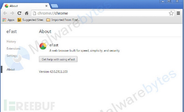 eFast：山寨谷歌浏览器恶意来袭