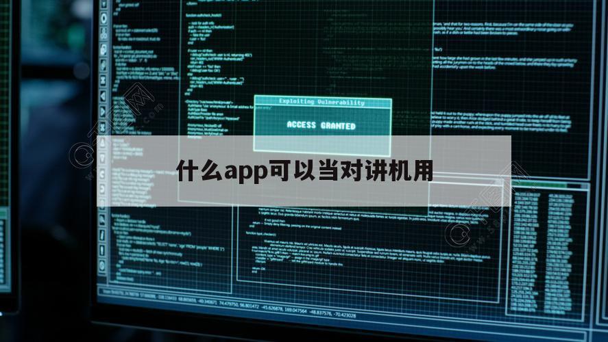 什么app可以当对讲机用（手机可以当对讲机使用的软件吗）