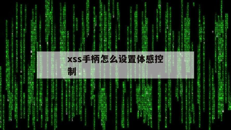 xss手柄怎么设置体感控制（xss手柄键位）