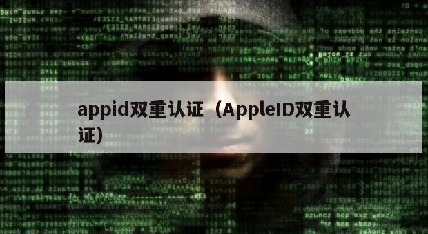 appid双重认证（AppleID双重认证）