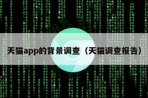 天猫app的背景调查（天猫调查报告）