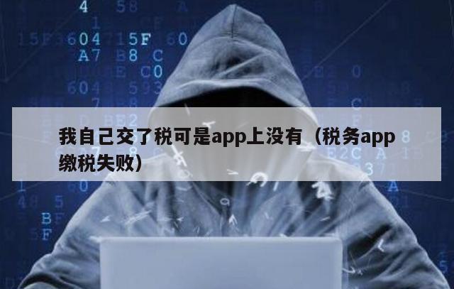 我自己交了税可是app上没有（税务app缴税失败）