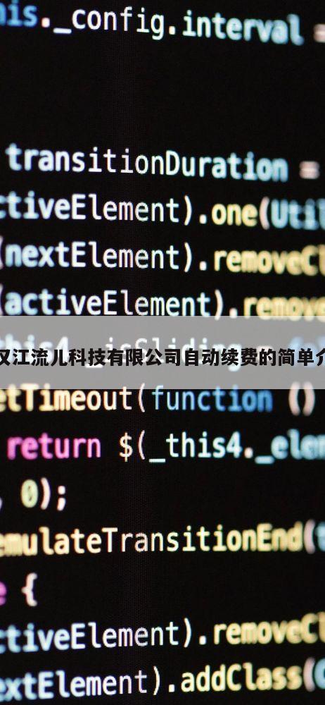 武汉江流儿科技有限公司自动续费的简单介绍