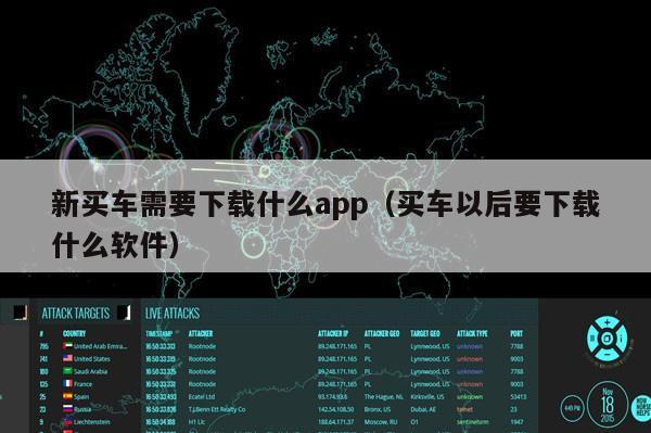 新买车需要下载什么app（买车以后要下载什么软件）