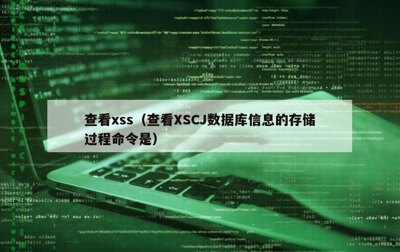 查看xss（查看XSCJ数据库信息的存储过程命令是）