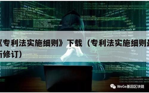 《专利法实施细则》下载（专利法实施细则最新修订）