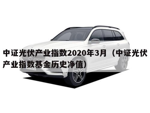 中证光伏产业指数2020年3月（中证光伏产业指数基金历史净值）