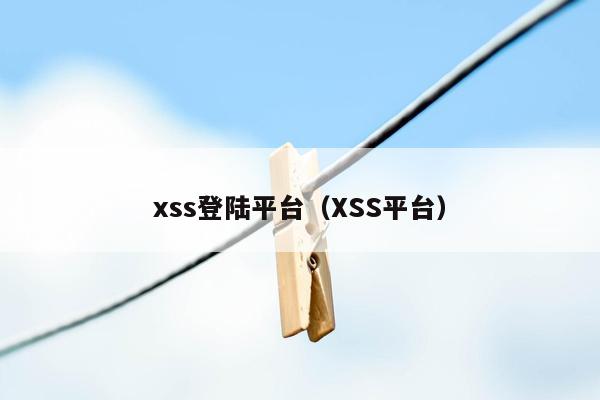 xss登陆平台（XSS平台）