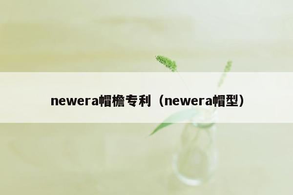 newera帽檐专利（newera帽型）