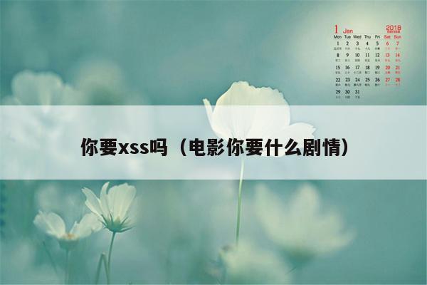 你要xss吗（电影你要什么剧情）