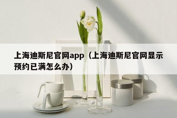 上海迪斯尼官网app（上海迪斯尼官网显示预约已满怎么办）