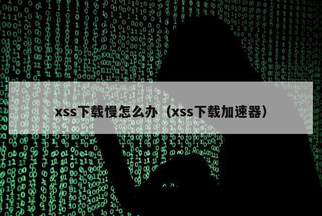 xss下载慢怎么办（xss下载加速器）