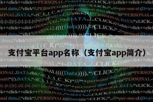 支付宝平台app名称（支付宝app简介）