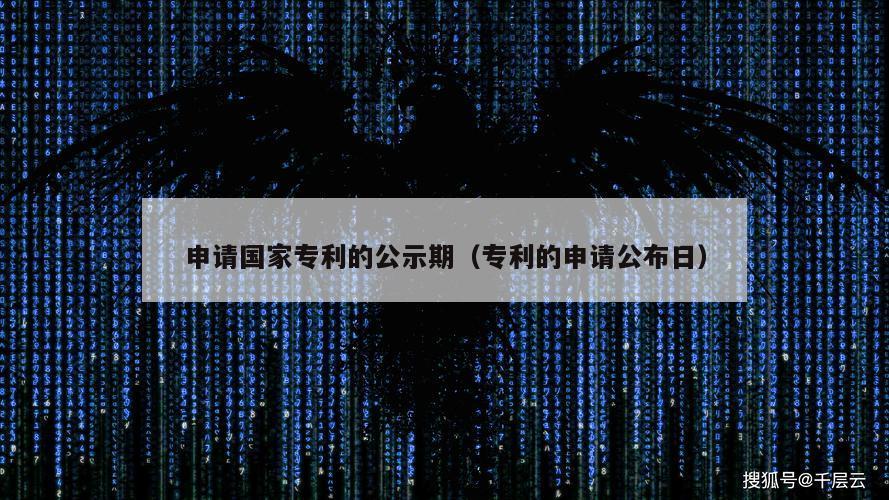 申请国家专利的公示期（专利的申请公布日）