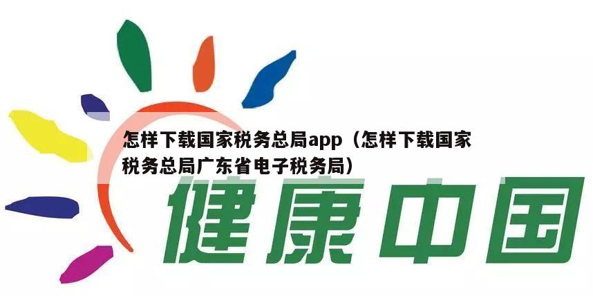 怎样下载国家税务总局app（怎样下载国家税务总局广东省电子税务局）