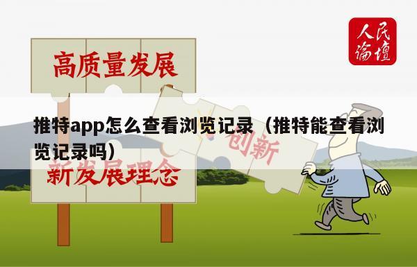 推特app怎么查看浏览记录（推特能查看浏览记录吗）