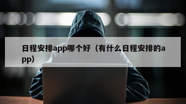 日程安排app哪个好（有什么日程安排的app）