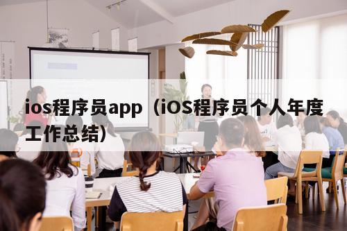 ios程序员app（iOS程序员个人年度工作总结）