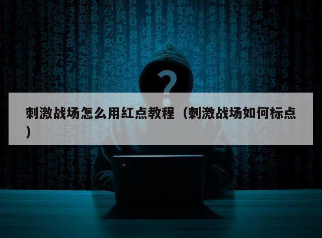 刺激战场怎么用红点教程（刺激战场如何标点）