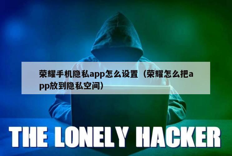 荣耀手机隐私app怎么设置（荣耀怎么把app放到隐私空间）