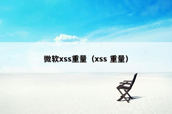 微软xss重量（xss 重量）