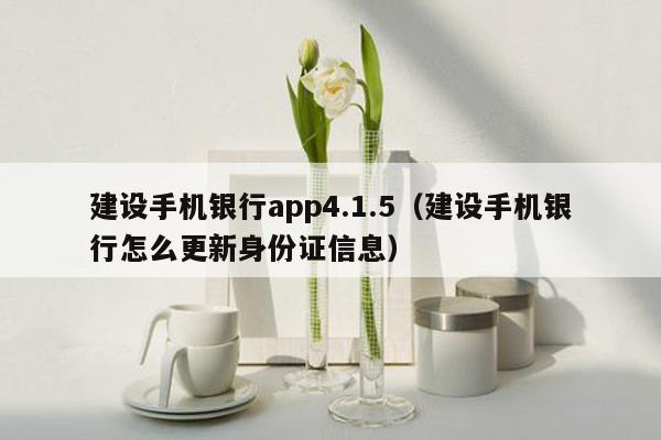 建设手机银行app4.1.5（建设手机银行怎么更新身份证信息）