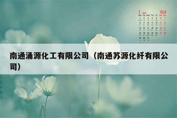 南通涌源化工有限公司（南通苏源化纤有限公司）