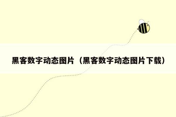 黑客数字动态图片（黑客数字动态图片下载）