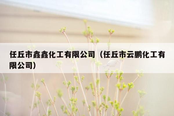 任丘市鑫鑫化工有限公司（任丘市云鹏化工有限公司）