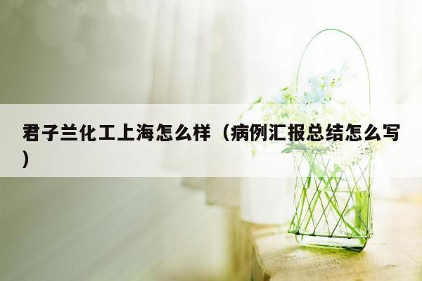 君子兰化工上海怎么样（病例汇报总结怎么写）