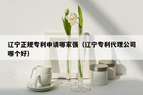 辽宁正规专利申请哪家强（辽宁专利代理公司哪个好）