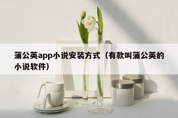 蒲公英app小说安装方式（有款叫蒲公英的小说软件）