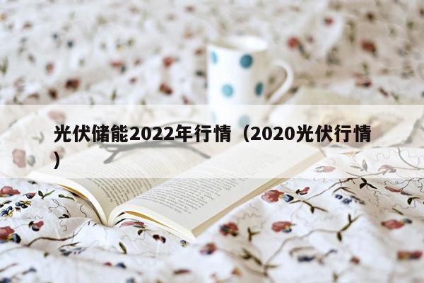 光伏储能2022年行情（2020光伏行情）