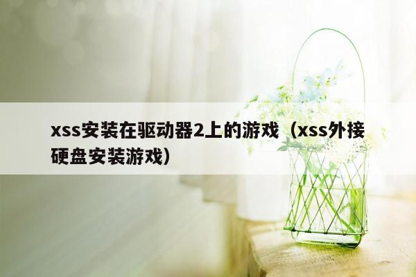 xss安装在驱动器2上的游戏（xss外接硬盘安装游戏）