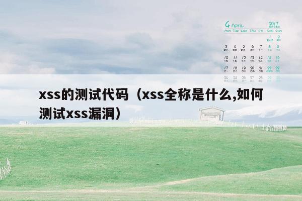 xss的测试代码（xss全称是什么,如何测试xss漏洞）