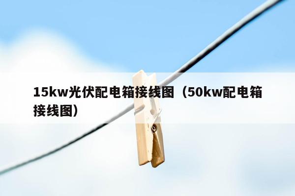 15kw光伏配电箱接线图（50kw配电箱接线图）