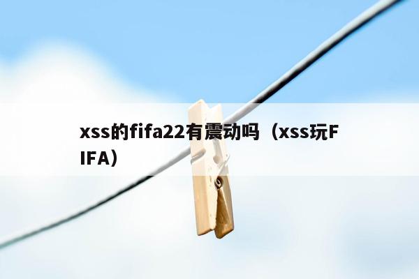 xss的fifa22有震动吗（xss玩FIFA）