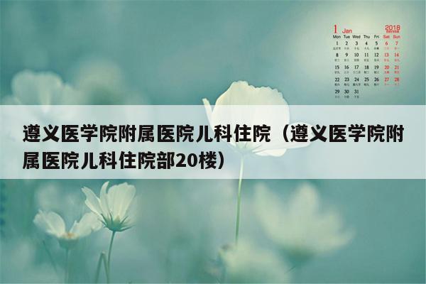 遵义医学院附属医院儿科住院（遵义医学院附属医院儿科住院部20楼）