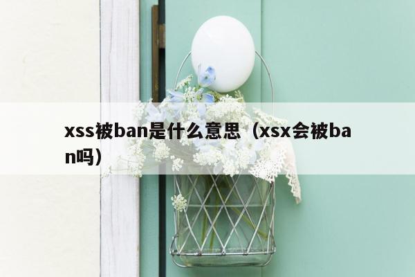 xss被ban是什么意思（xsx会被ban吗）