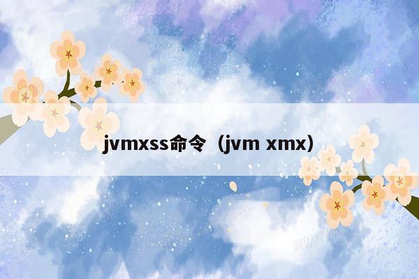 jvmxss命令（jvm xmx）