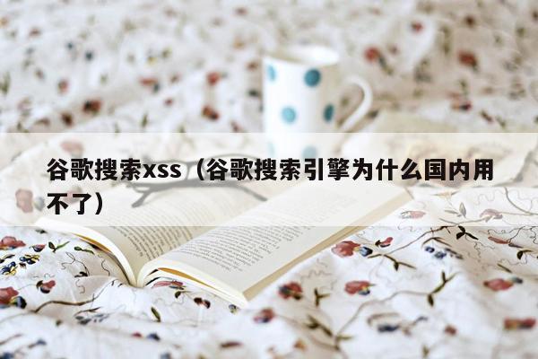 谷歌搜索xss（谷歌搜索引擎为什么国内用不了）