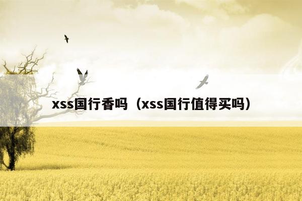 xss国行香吗（xss国行值得买吗）