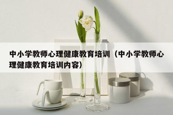 中小学教师心理健康教育培训（中小学教师心理健康教育培训内容）