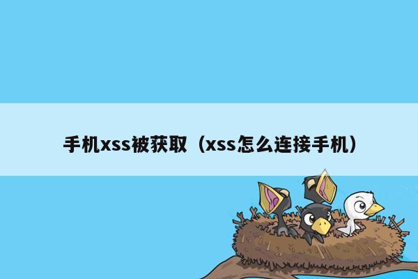 手机xss被获取（xss怎么连接手机）