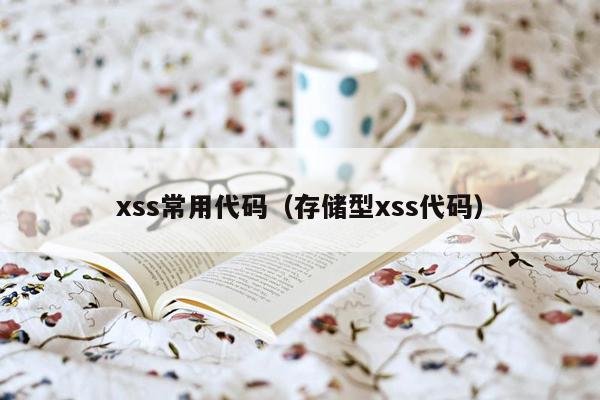 xss常用代码（存储型xss代码）