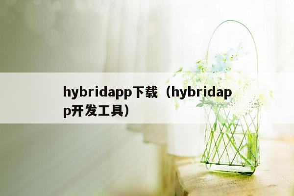 hybridapp下载（hybridapp开发工具）