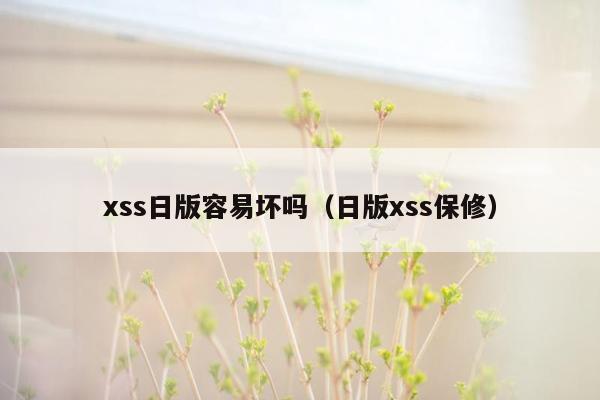 xss日版容易坏吗（日版xss保修）