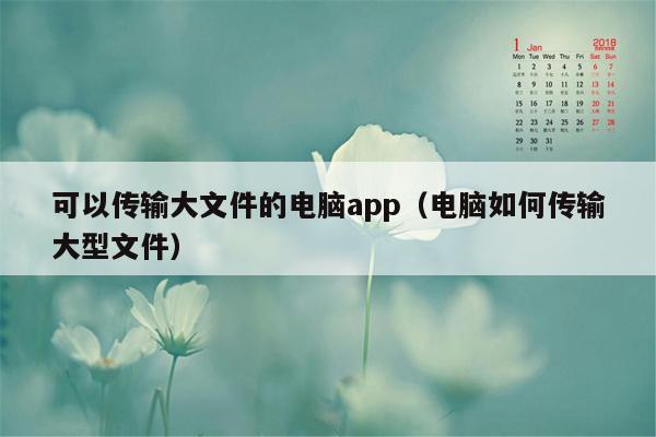 可以传输大文件的电脑app（电脑如何传输大型文件）