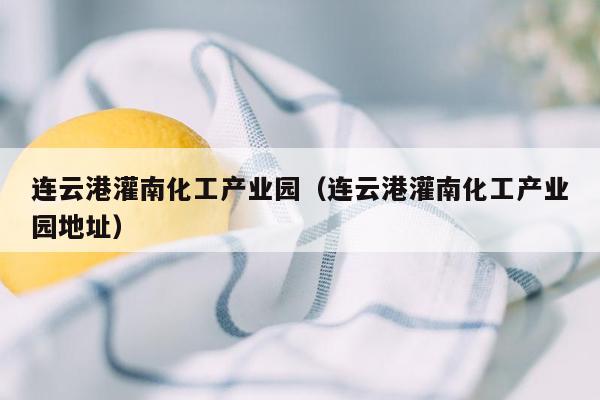 连云港灌南化工产业园（连云港灌南化工产业园地址）