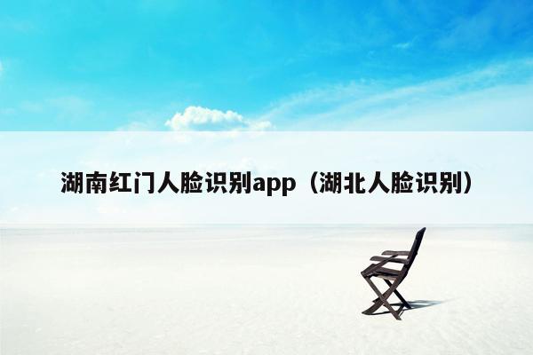 湖南红门人脸识别app（湖北人脸识别）